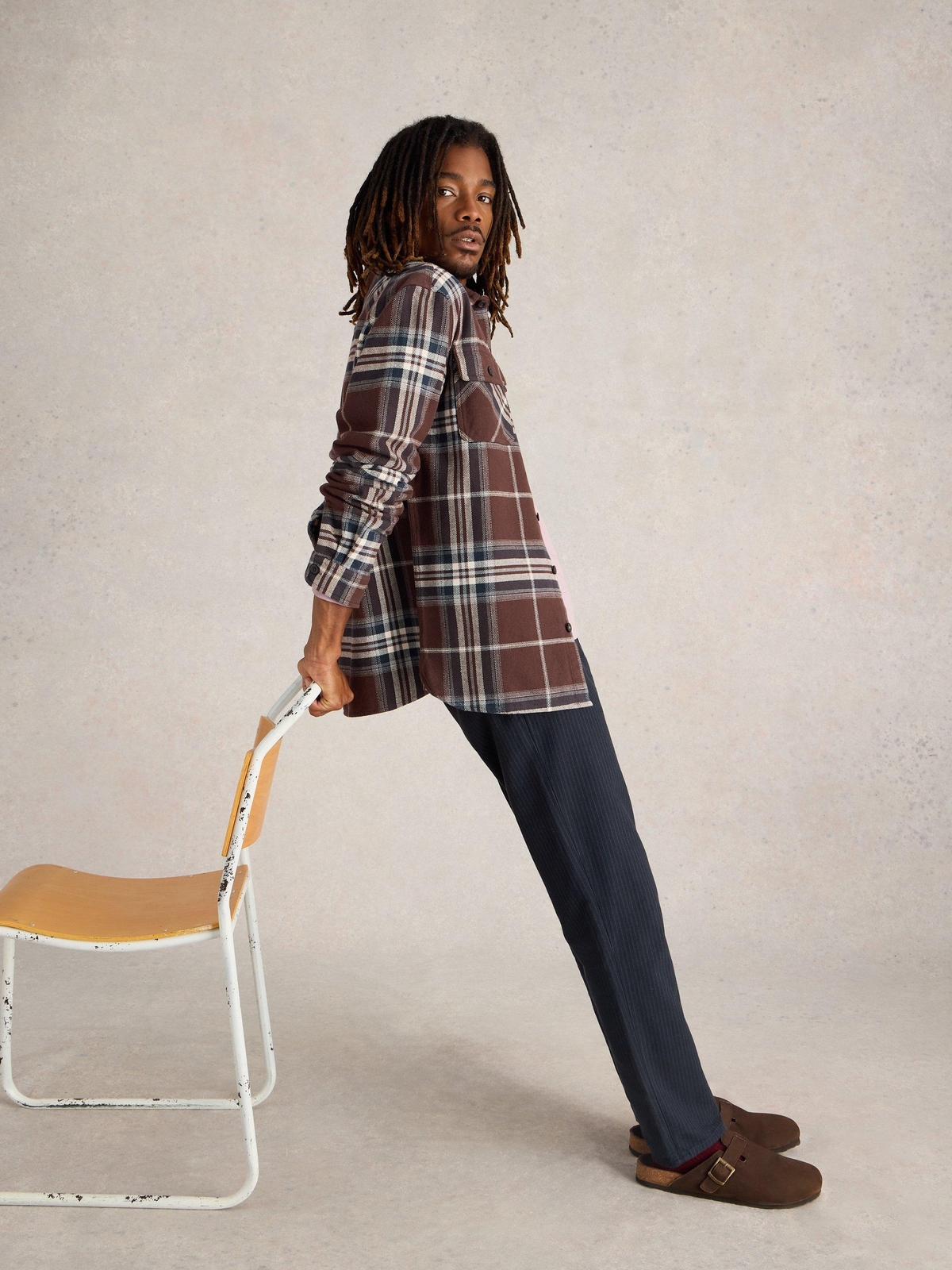 Kariertes Langarmhemd Darwen - M