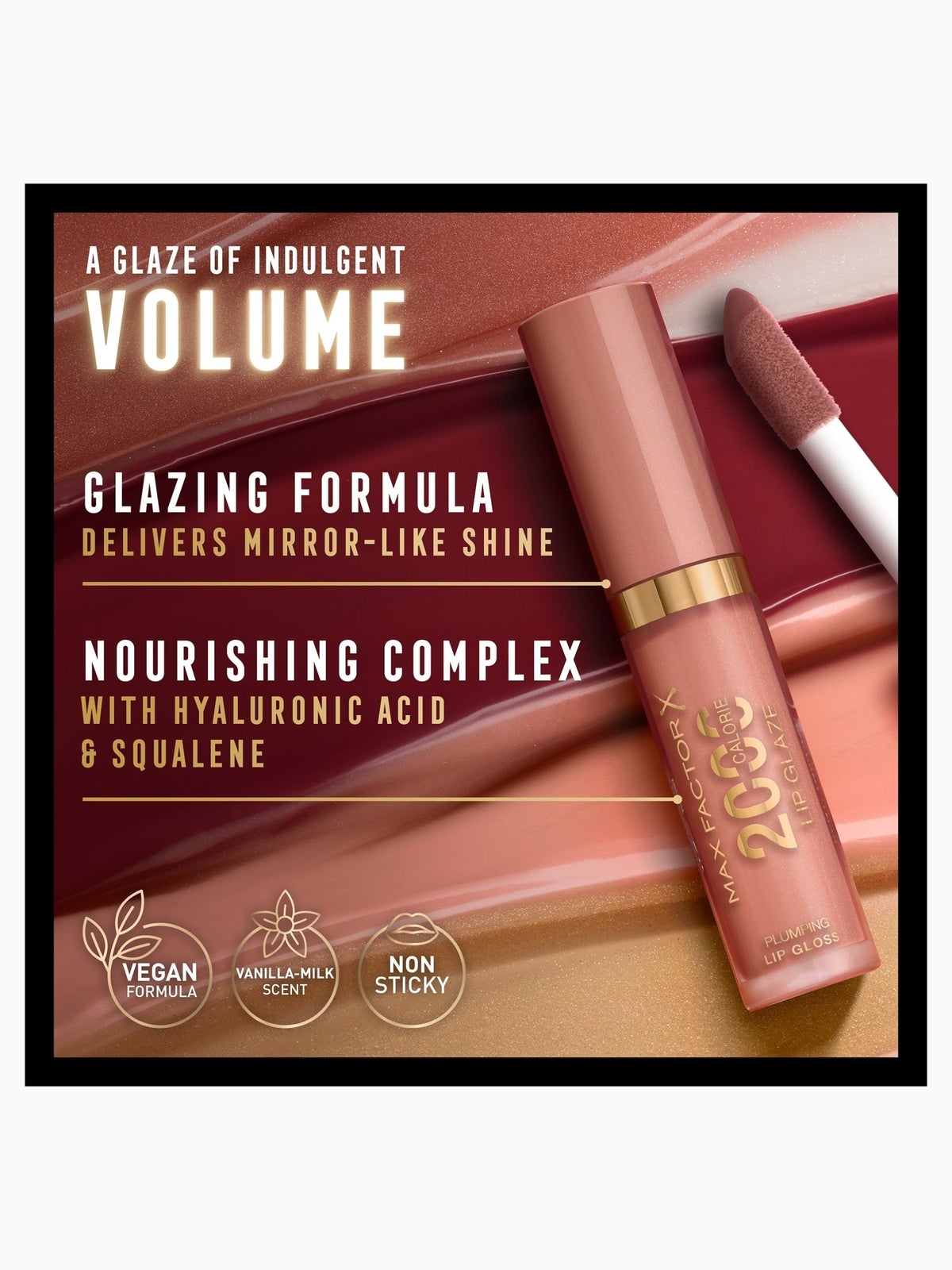 Max Factor 2000 Calorie Lip Glaze Full Shine Tinted Lip Gloss 4.4ml (Various Shades) - Chocolate Glow 4