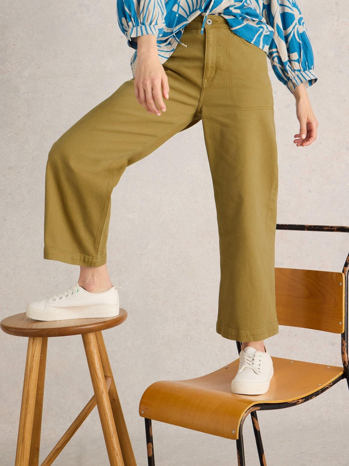 7/8-Jeans Tia mit weitem Bein - 36/R