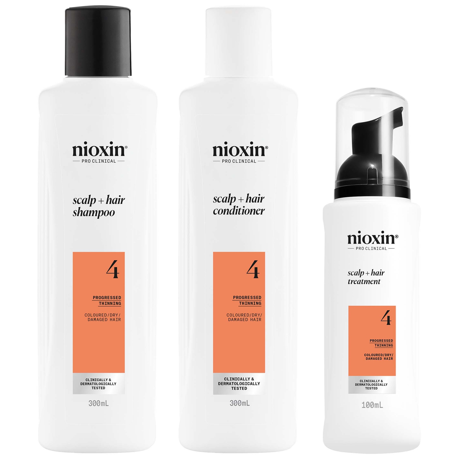 NIOXIN System 4 Coffret Fidélité Épaississant Cuir Chevelu et Cheveux pour Cheveux Colorés, Secs et Abîmés, Amincissement Avancé
