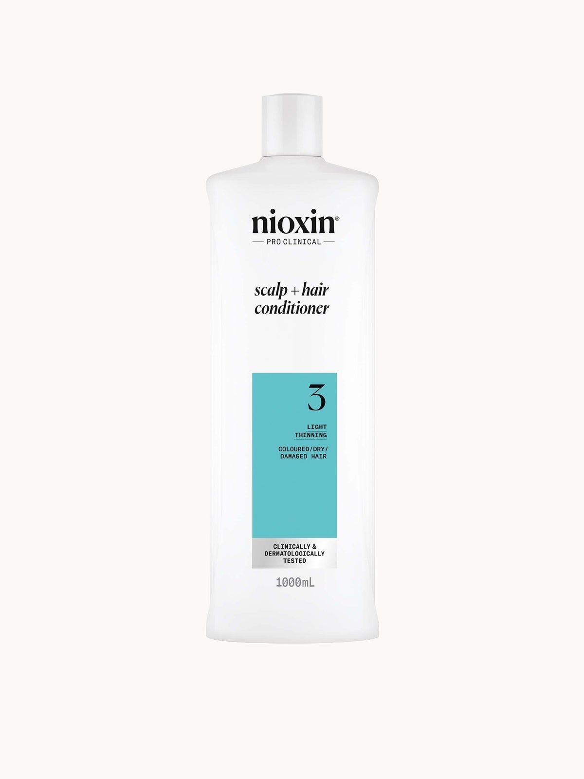 NIOXIN Scalp and Hair Thickening System 3 Conditioner for Coloured Dry and Damaged Hair with Light Thinning 1L