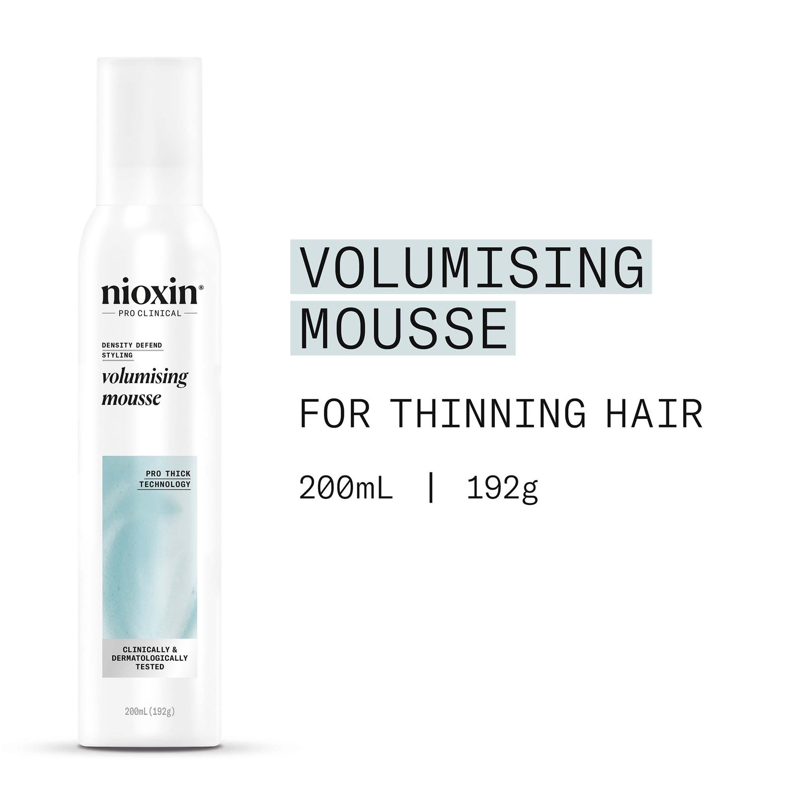 Nioxin Density Defend Styling Fixiermousse für Haarvolumen 200ml