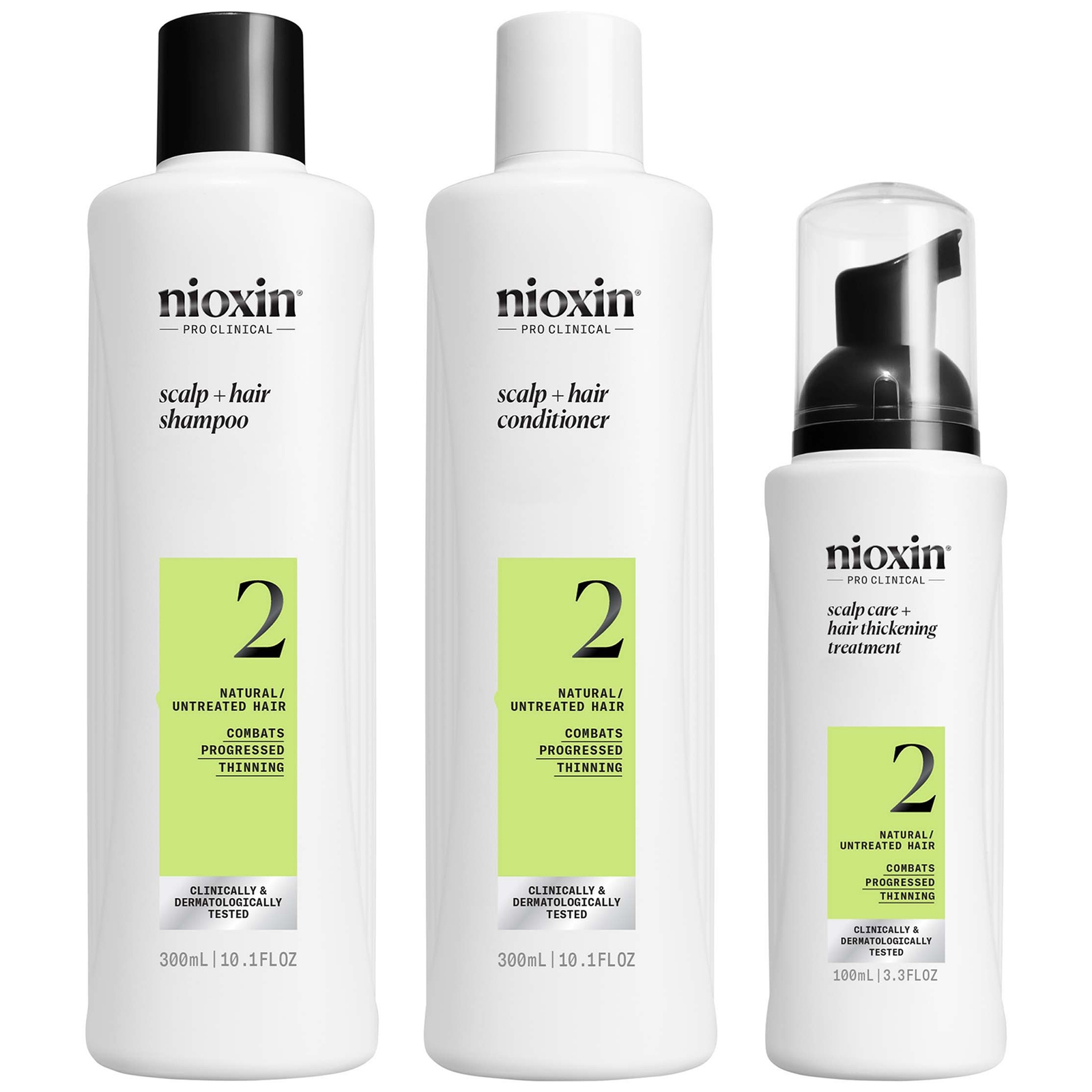 NIOXIN Système Épaississant Cuir Chevelu et Cheveux 2 Coffret Fidélité pour Cheveux Naturels à Clairsemage Avancé