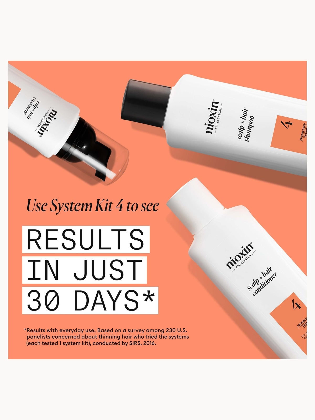 NIOXIN Scalp and Hair Thickening System 4 Conditioner for Coloured Dry and Damaged Hair with Progressed Thinning 300ml 3