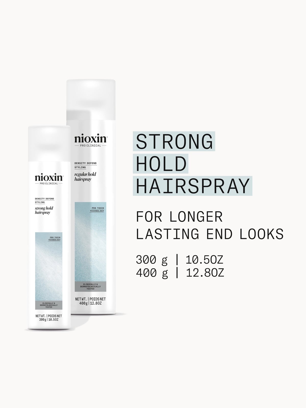 NIOXIN Density Defend Styling Strong Hold Volume Hair Spray for Medium to Coarse Hair 300ml 2