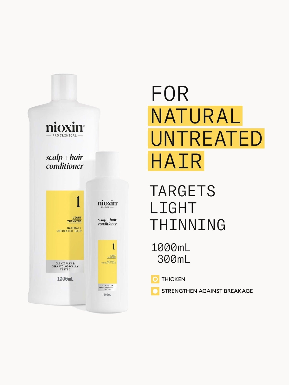 NIOXIN Scalp and Hair Thickening System 1 Conditioner for Natural Hair with Light Thinning 1L 2