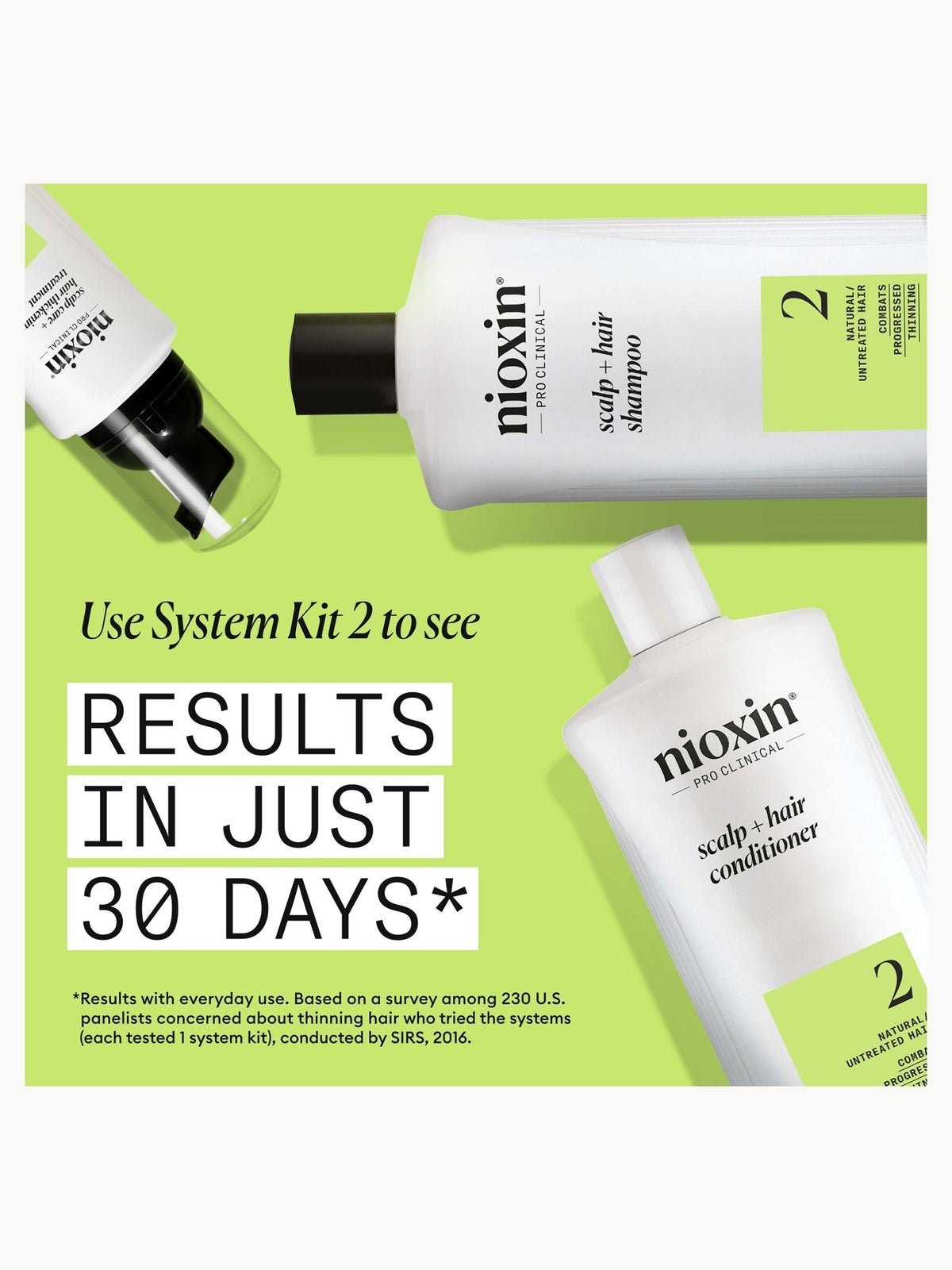 NIOXIN Scalp and Hair Thickening System 2 Conditioner for Natural Hair with Progressed Thinning 1L 2