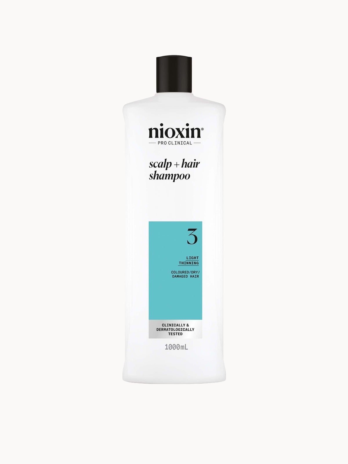 NIOXIN Scalp and Hair Thickening System 3 Shampoo for Coloured Dry and Damaged Hair with Light Thinning 1L