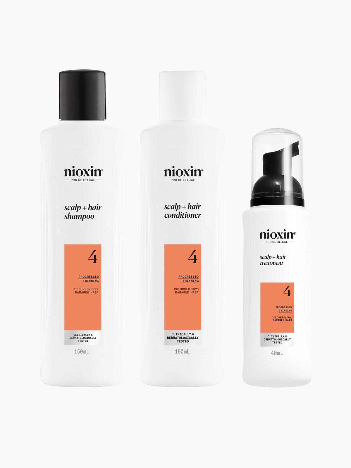 NIOXIN Scalp and Hair Thickening System 4 for Coloured Dry and Damaged Hair with Progressed Thinning Trial Kit