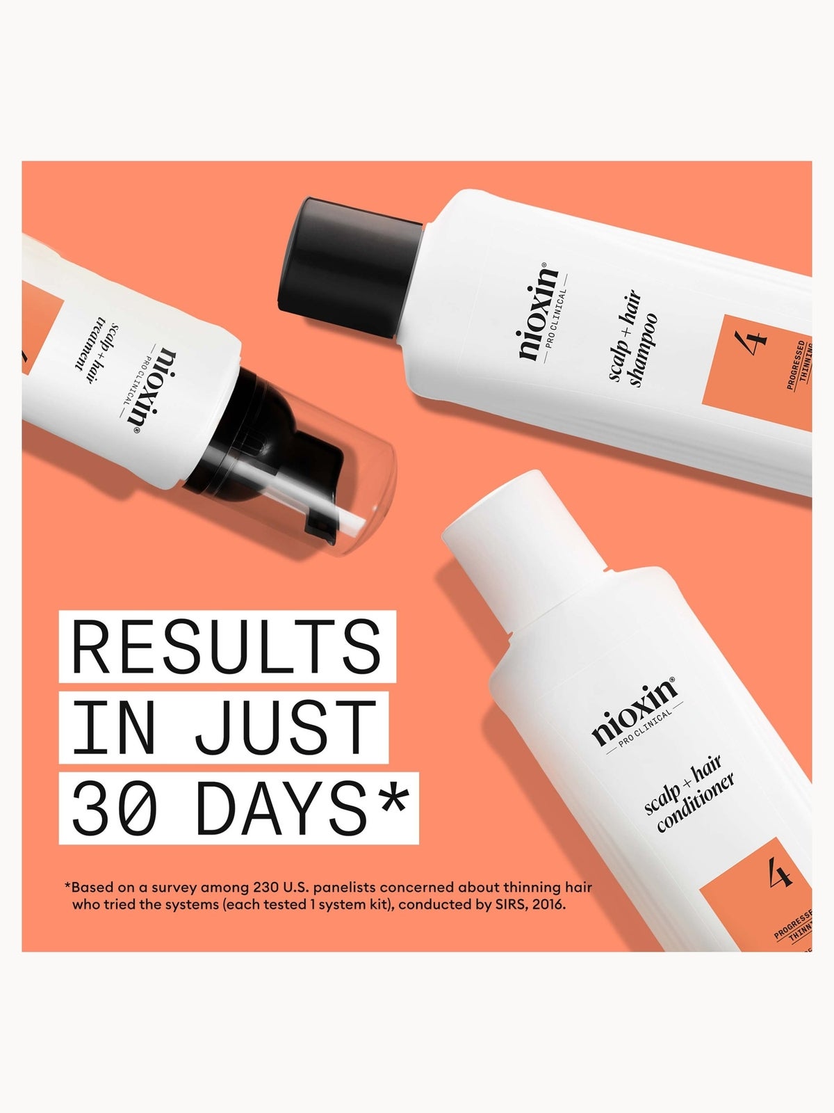 NIOXIN Scalp and Hair Thickening System 4 for Coloured Dry and Damaged Hair with Progressed Thinning Trial Kit 3