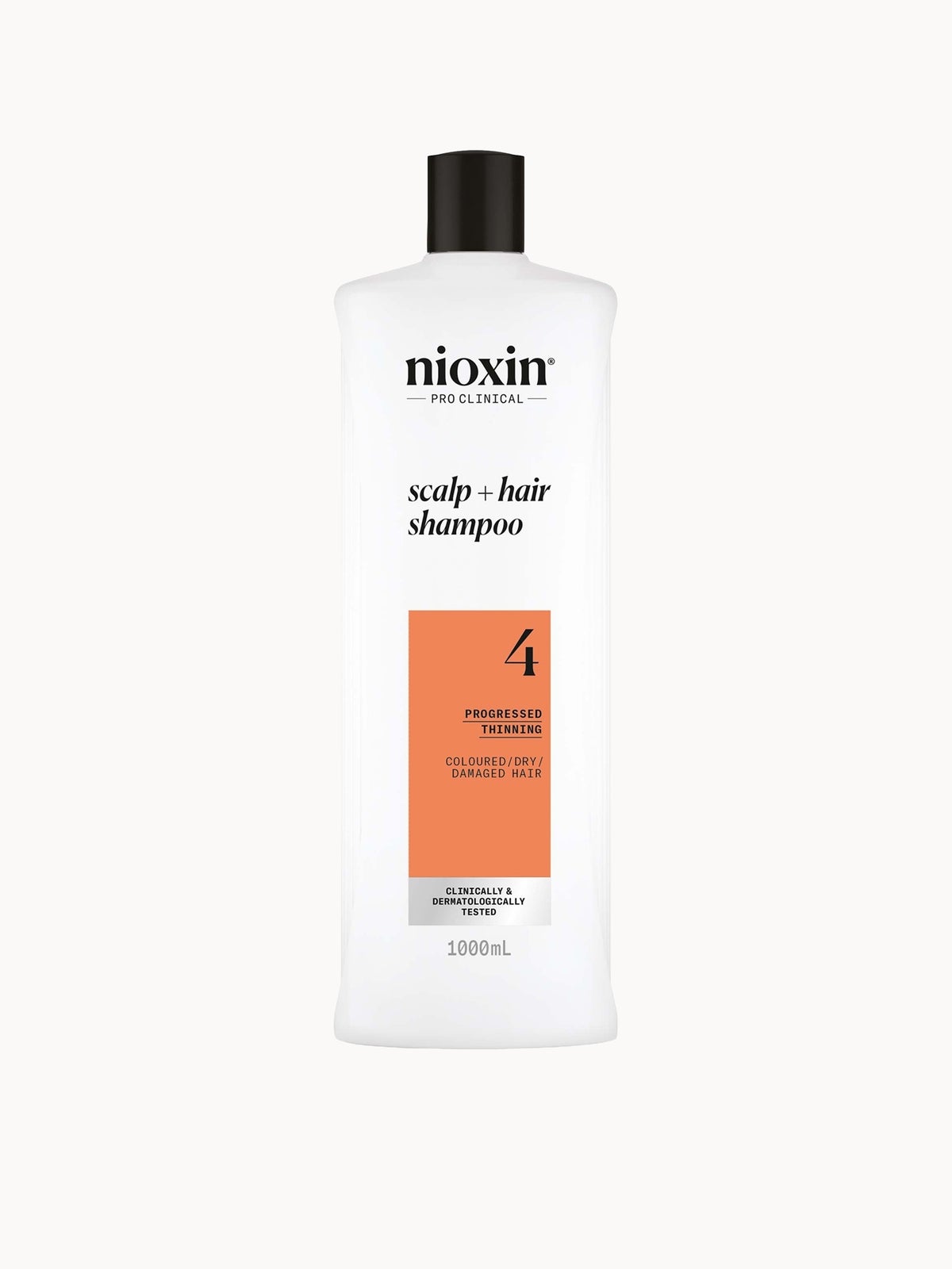 NIOXIN Scalp and Hair Thickening System 4 Shampoo for Coloured Dry and Damaged Hair with Progressed Thinning 1L