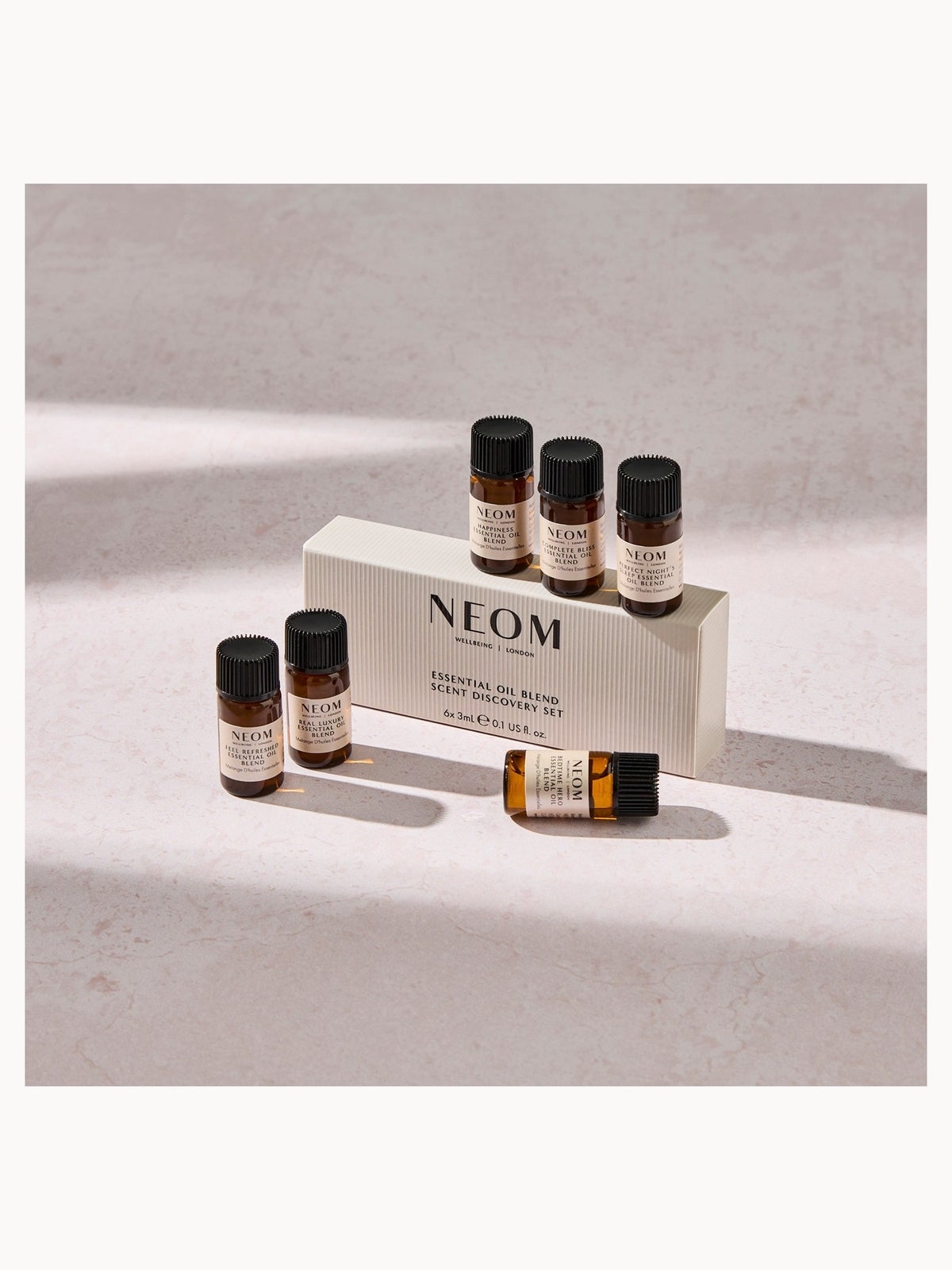 NEOM Wellbeing Essential Oil Blend Scent Discovery Set 4