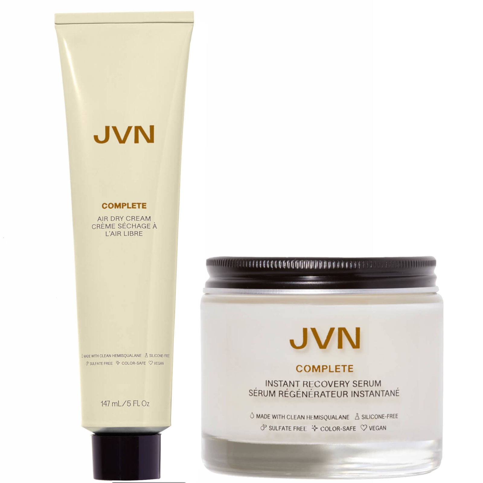 JVN Instant Recovery Serum and Air Dry Cream Bundle