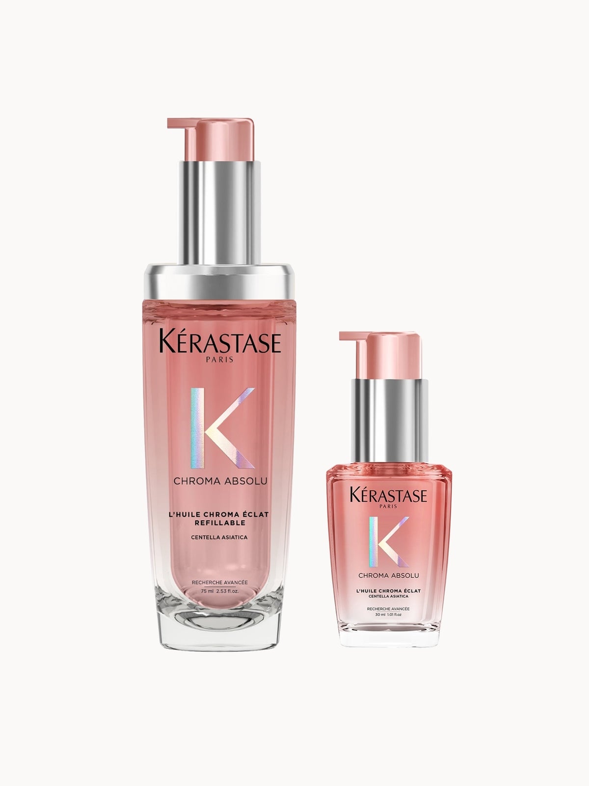 Kérastase Chroma Absolu Refillable Hair Oil 75ml And 30ml Duo For Colour Treated Hair