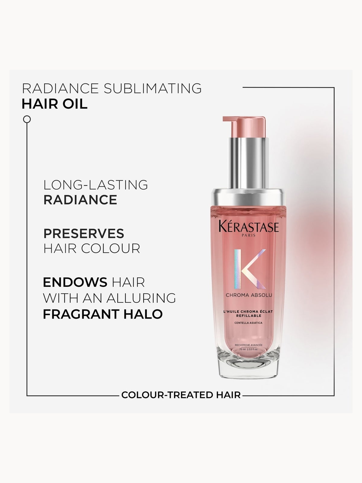 Kérastase Chroma Absolu Refillable Hair Oil 75ml And 30ml Duo For Colour Treated Hair 3
