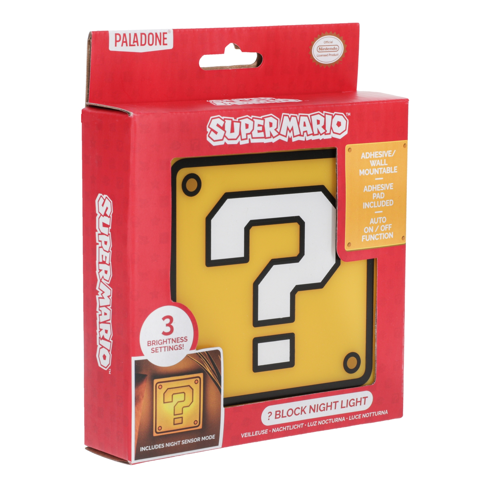 Super Mario Nintendo Question Block Night Light Super Mario Nintendo Question Block Night Light