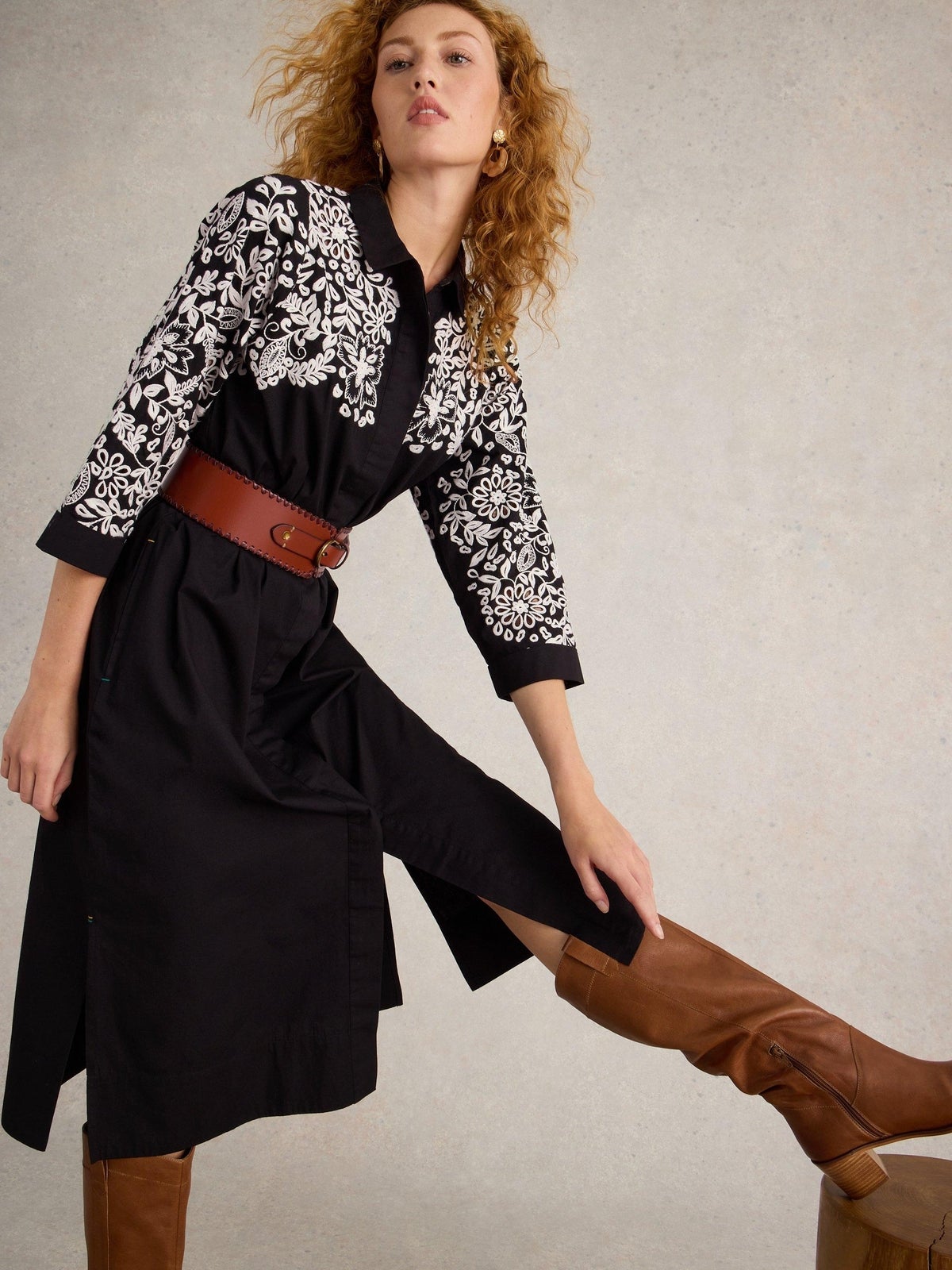 Besticktes Blusenkleid Thyme - 52