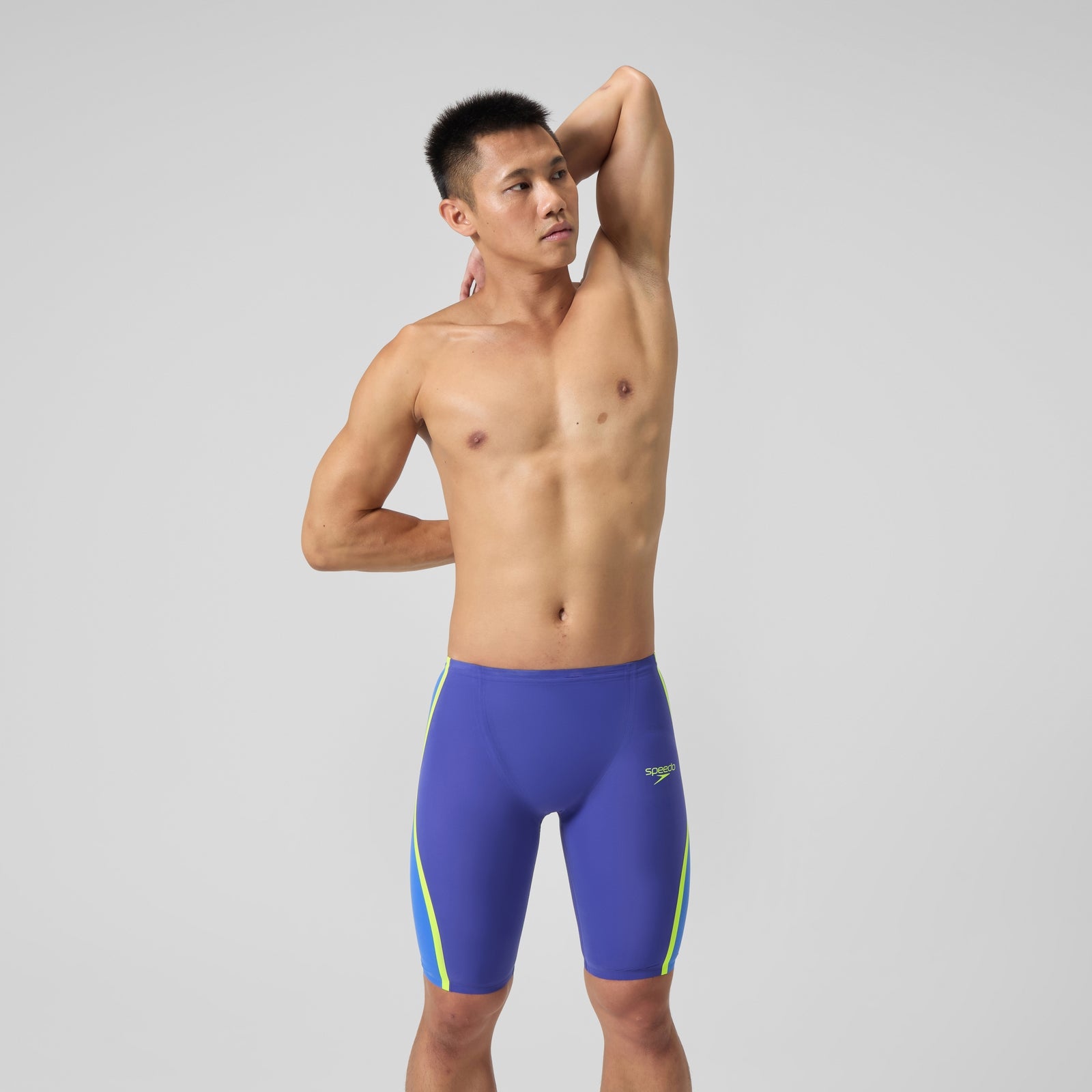 Speedo Men's Fastskin LZR Pure Intent 2.0 High Waist Jammer Blue/Yellow - 30 - Blue