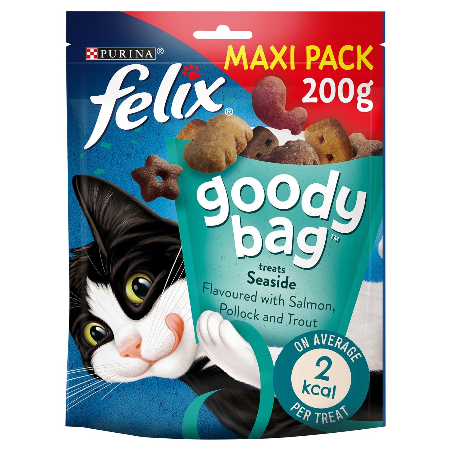 Felix Goody Bag Cat Treats Seaside Mix 200g – Felix