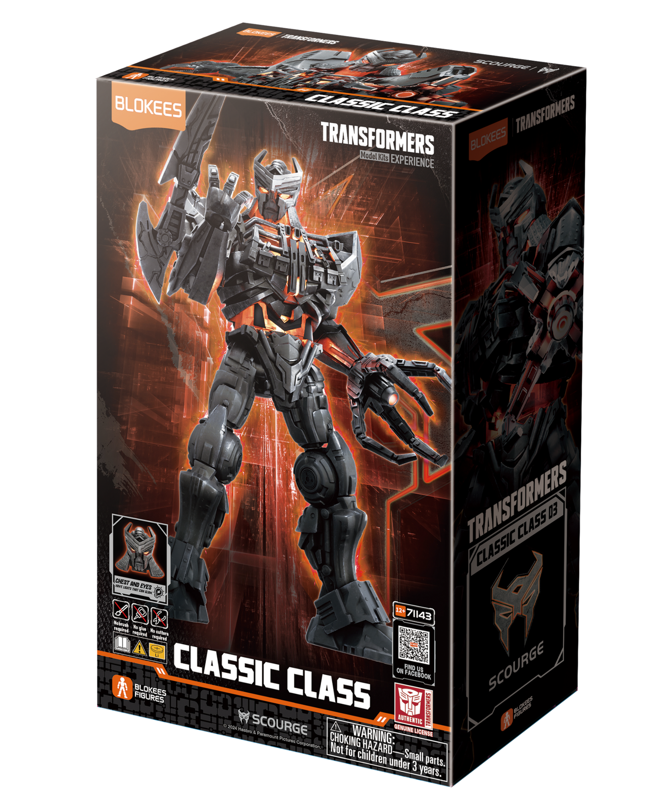 Blokees Figures Transformers Classic Class 03 Scourge Action Figure