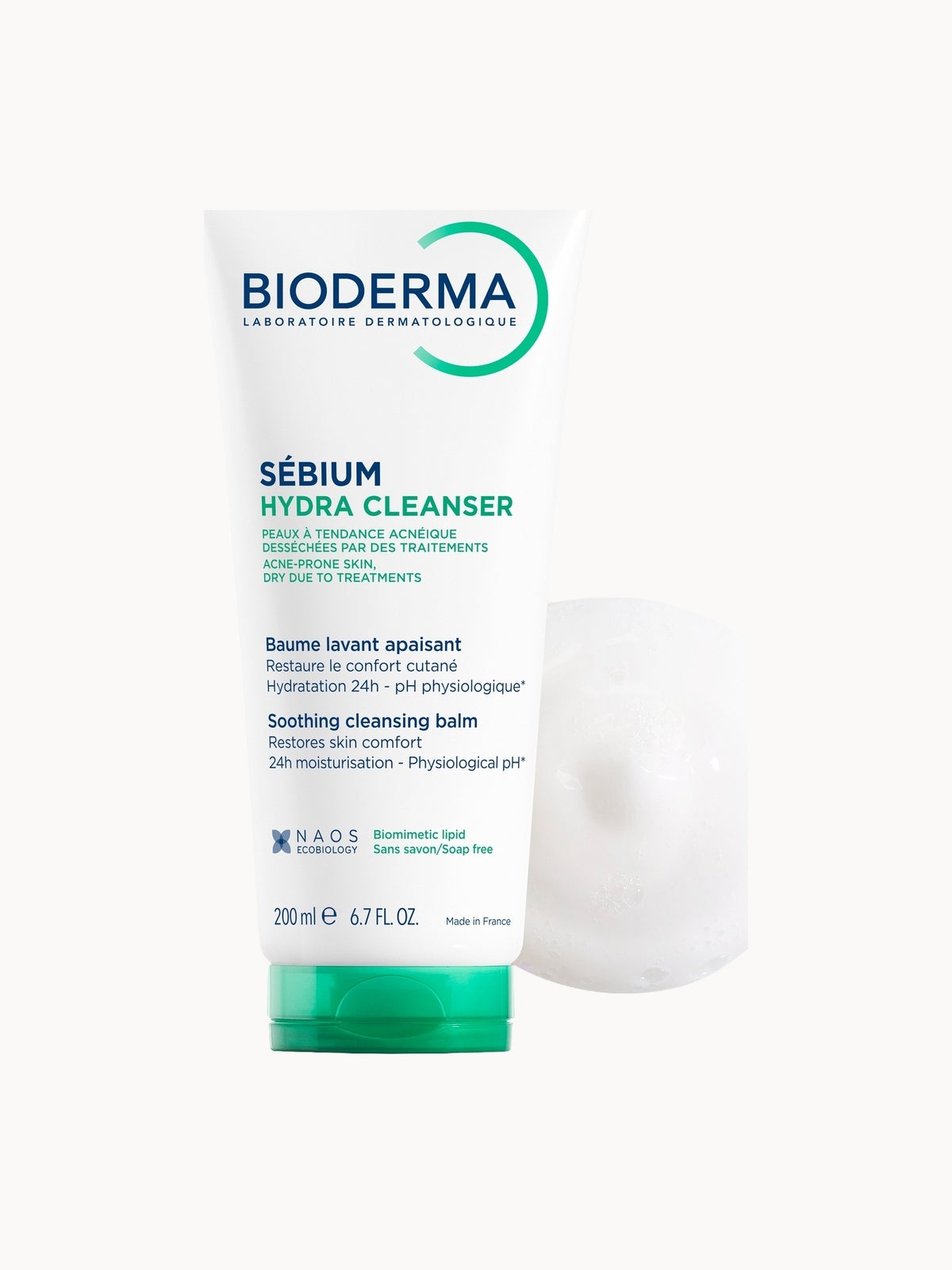 Bioderma Sebium Hydra Cleanser for Dry Acne-Prone Skin 200ml 2
