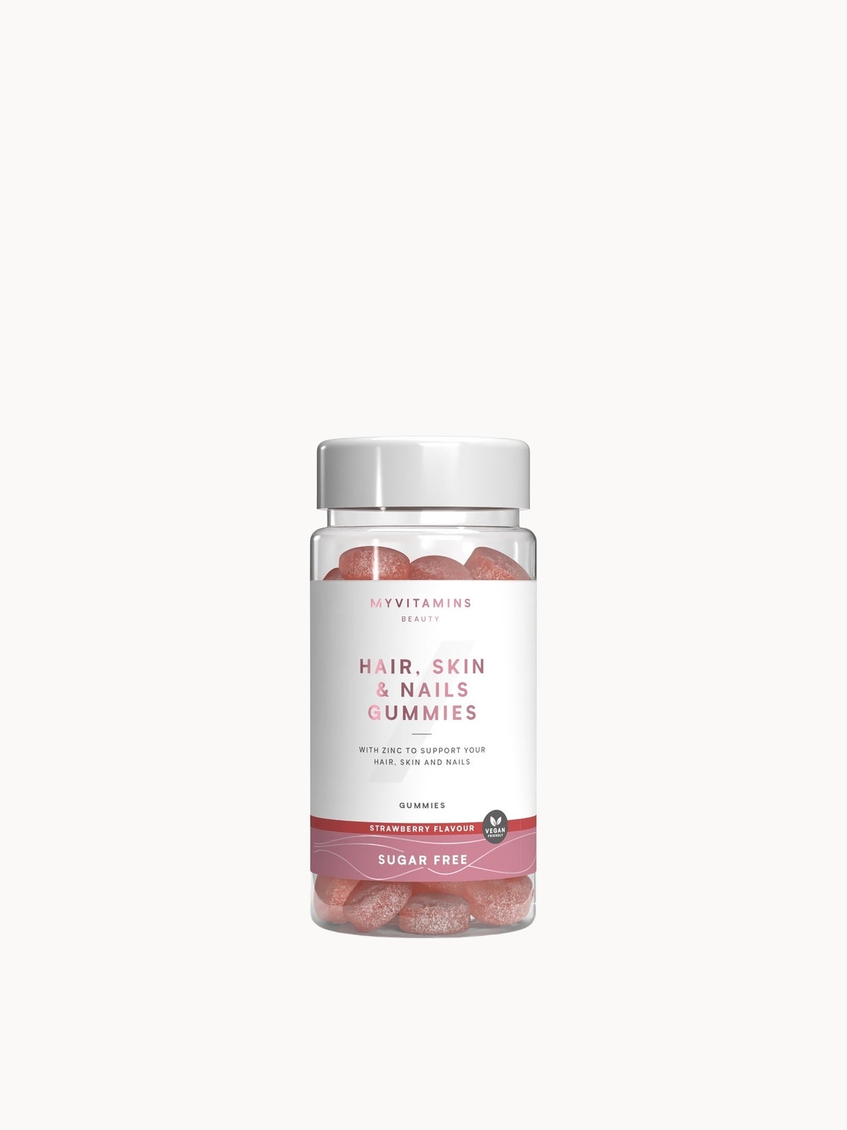 Myvitamins Hair Skin and Nails Gummies - 60gummies - Sugar Free Strawberry