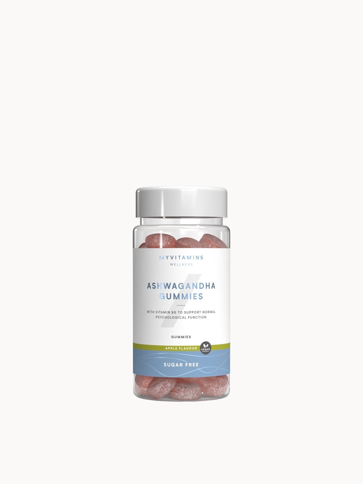 Myvitamins Sugar Free Ashwagandha Gummies, Apple, 60 Gummies - 60gummies - Sugar Free Apple