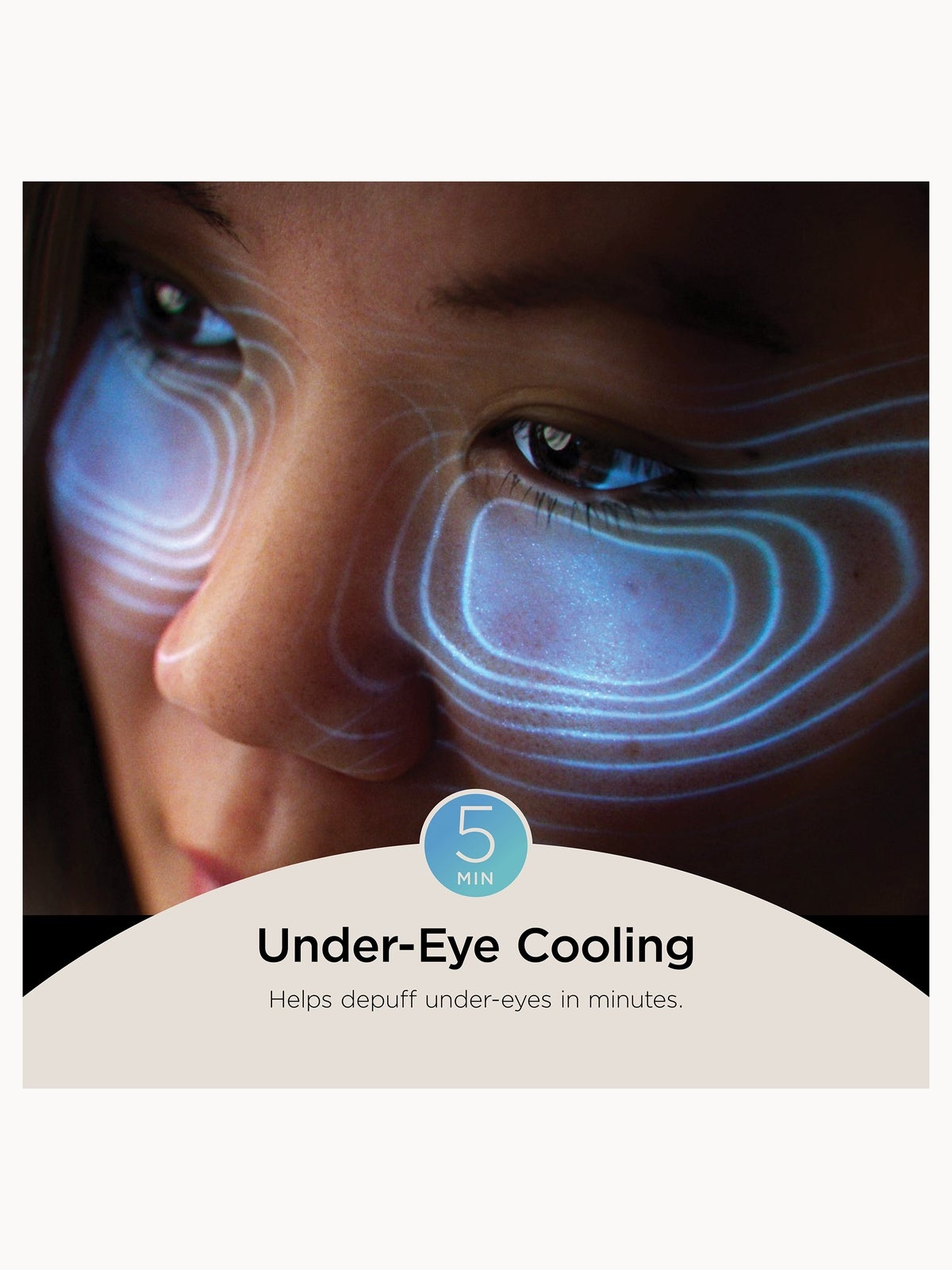 Shark Beauty CryoGlow Under-Eye Cooling and LED Anti-Ageing and Blemish Repair Mask - Blue Frost, photo 4