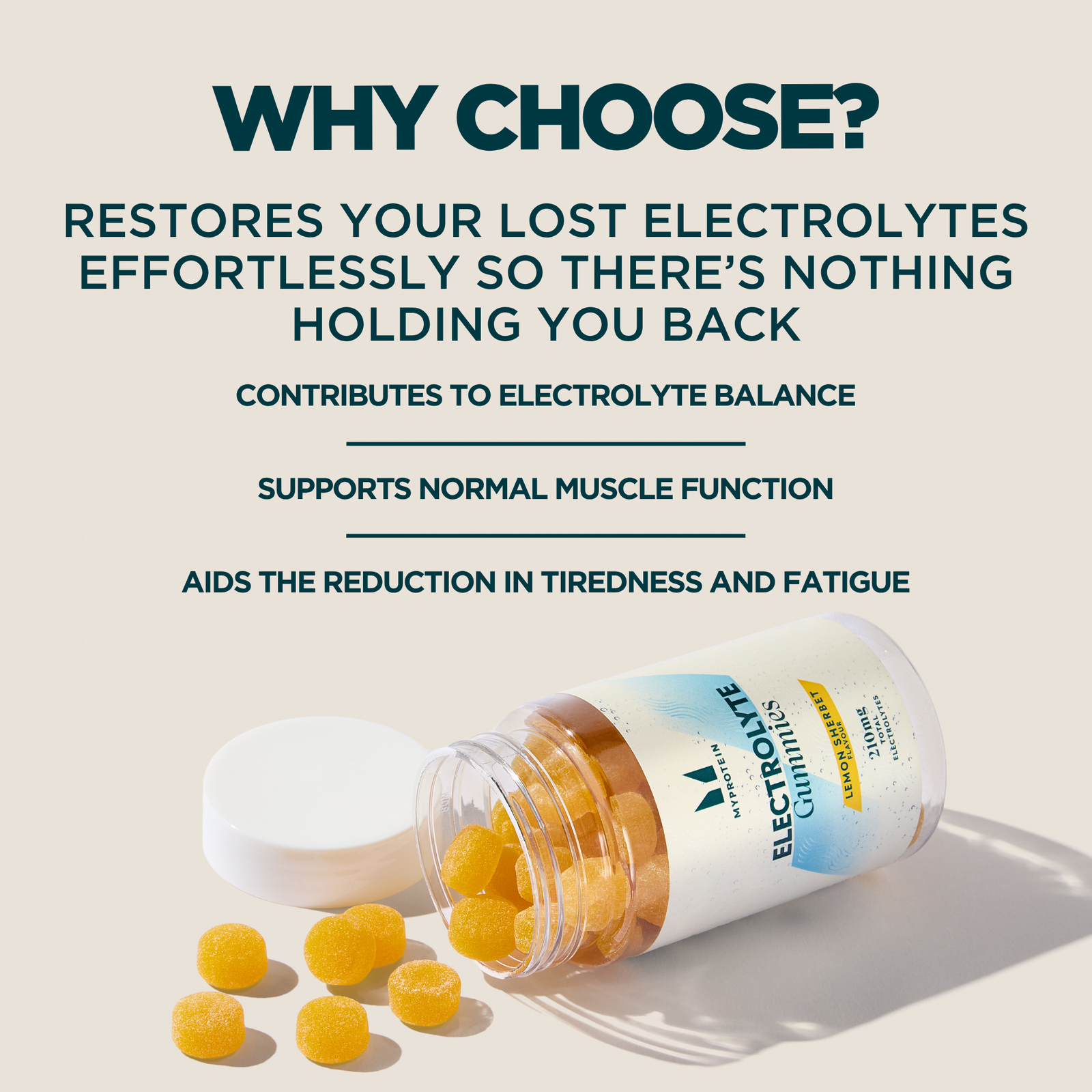 Myprotein Electrolyte Gummies - 30servings - Lemon Sherbet