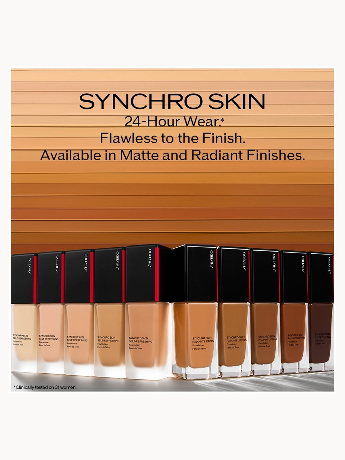 Shiseido Synchro Skin Radiant Lifting Foundation 30ml (Various Shades) - Sunstone 4