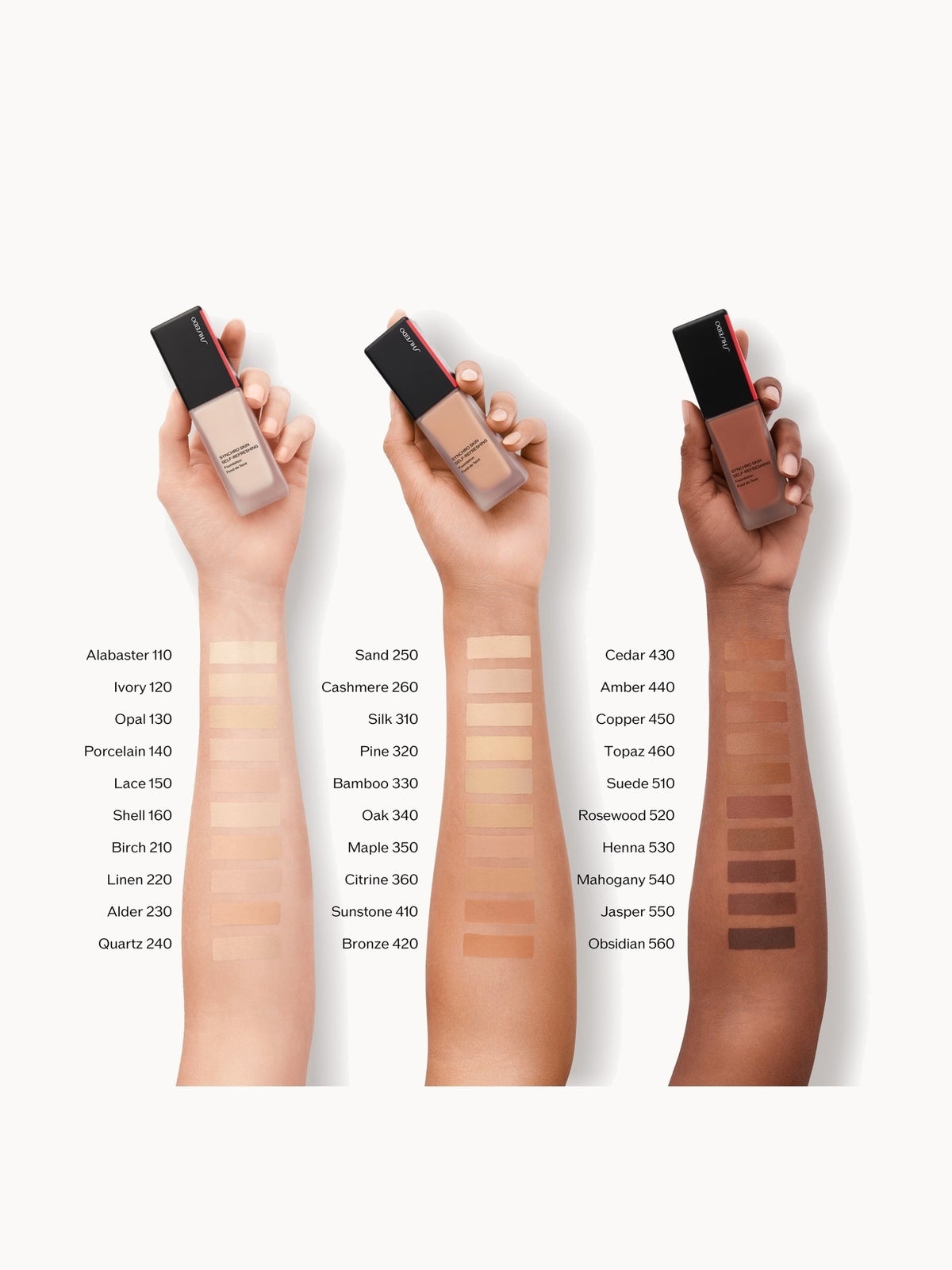 Shiseido Synchro Skin Self Refreshing Foundation 30ml (Various Shades) - Cedar 2
