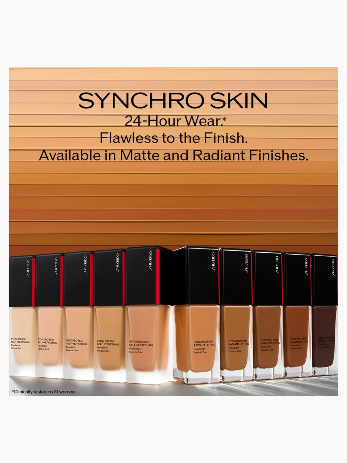 Shiseido Synchro Skin Radiant Lifting Foundation 30ml (Various Shades) - Copper 4