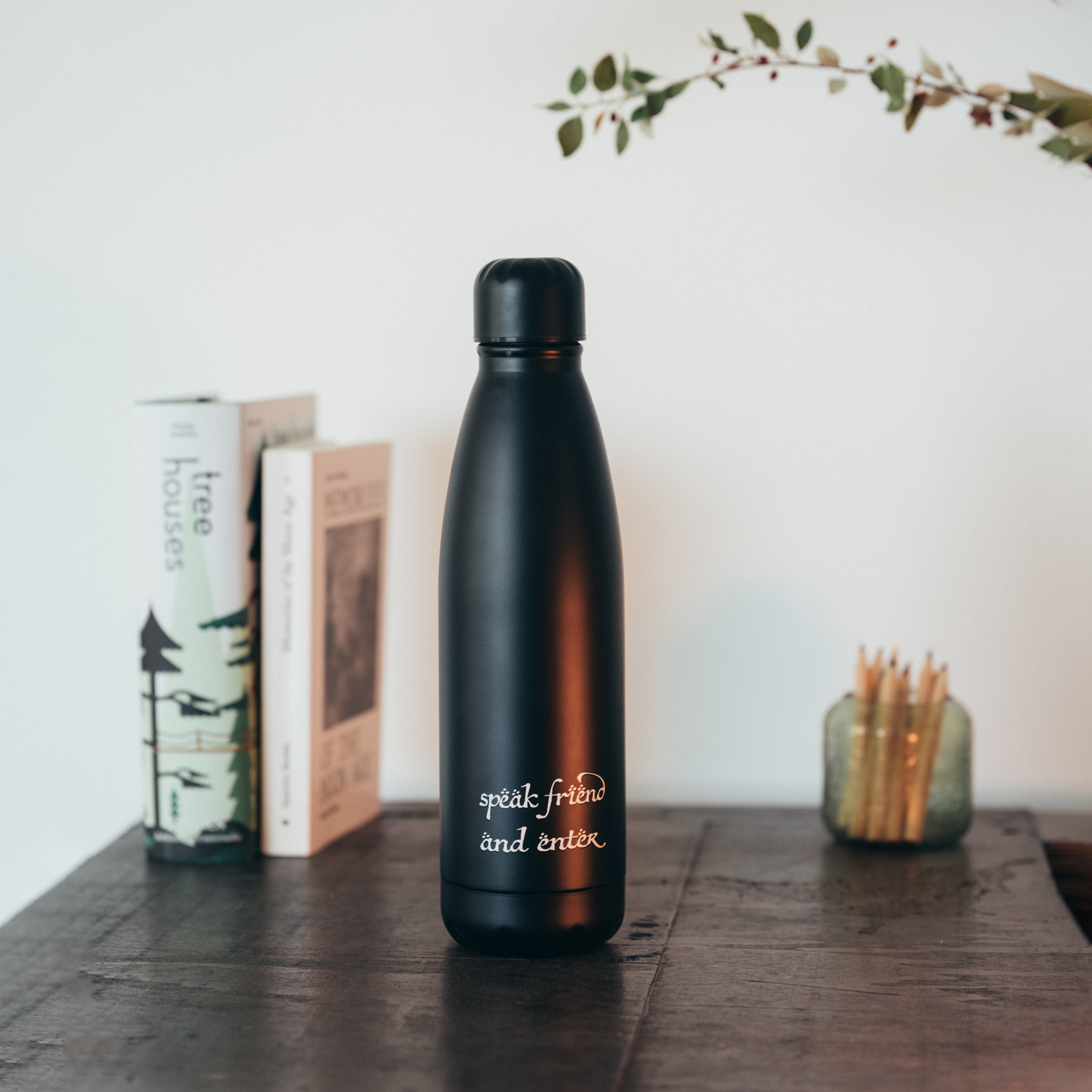 The Lord Of The Rings Moria Gate 750ml Heat Change Hot & Cold Metal Bottle