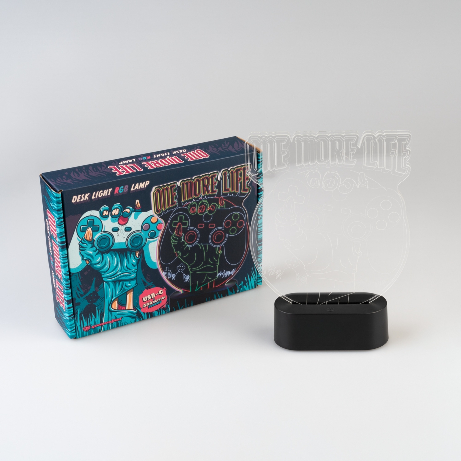 Gameration One More Life Led Table Lamp Gameration One More Life Led Table Lamp