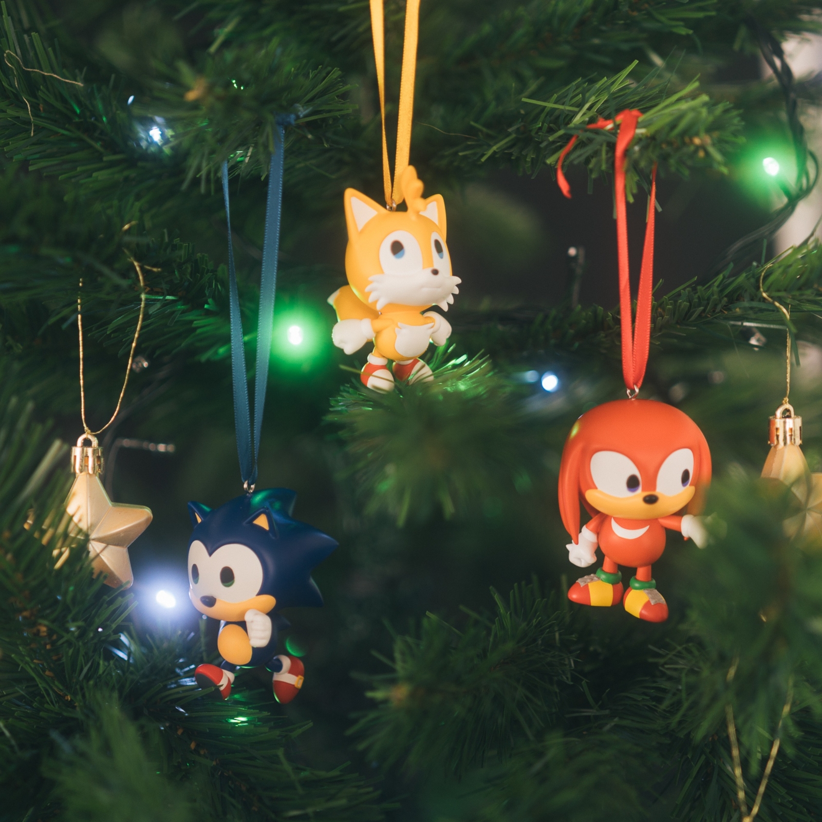 Click to view product details and reviews for Sonic The Hedgehog Set Of 3 Christmas Ornaments.