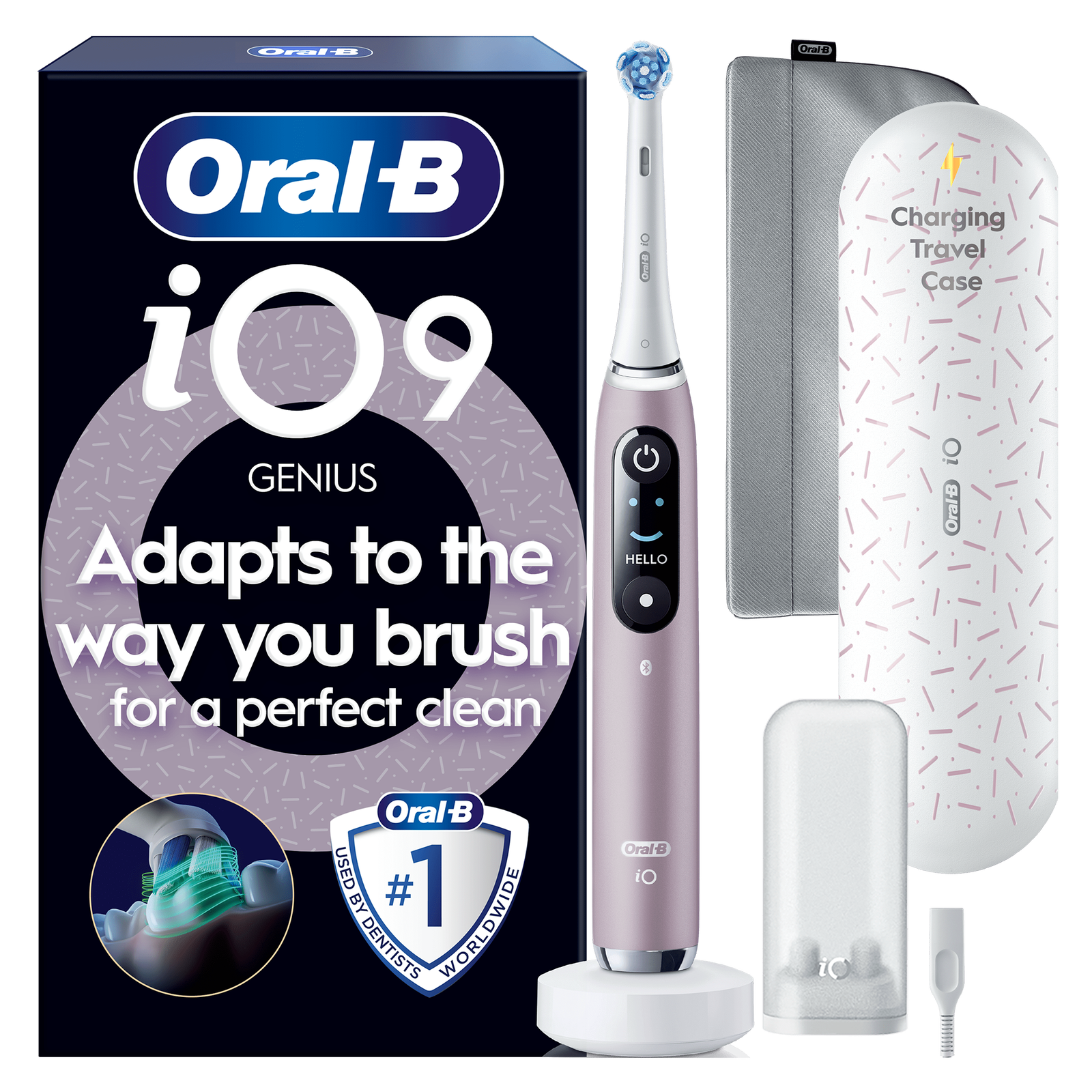 Oral-B iO 9 Special Edition Rose Quartz Electric Toothbrush - Toothbrush