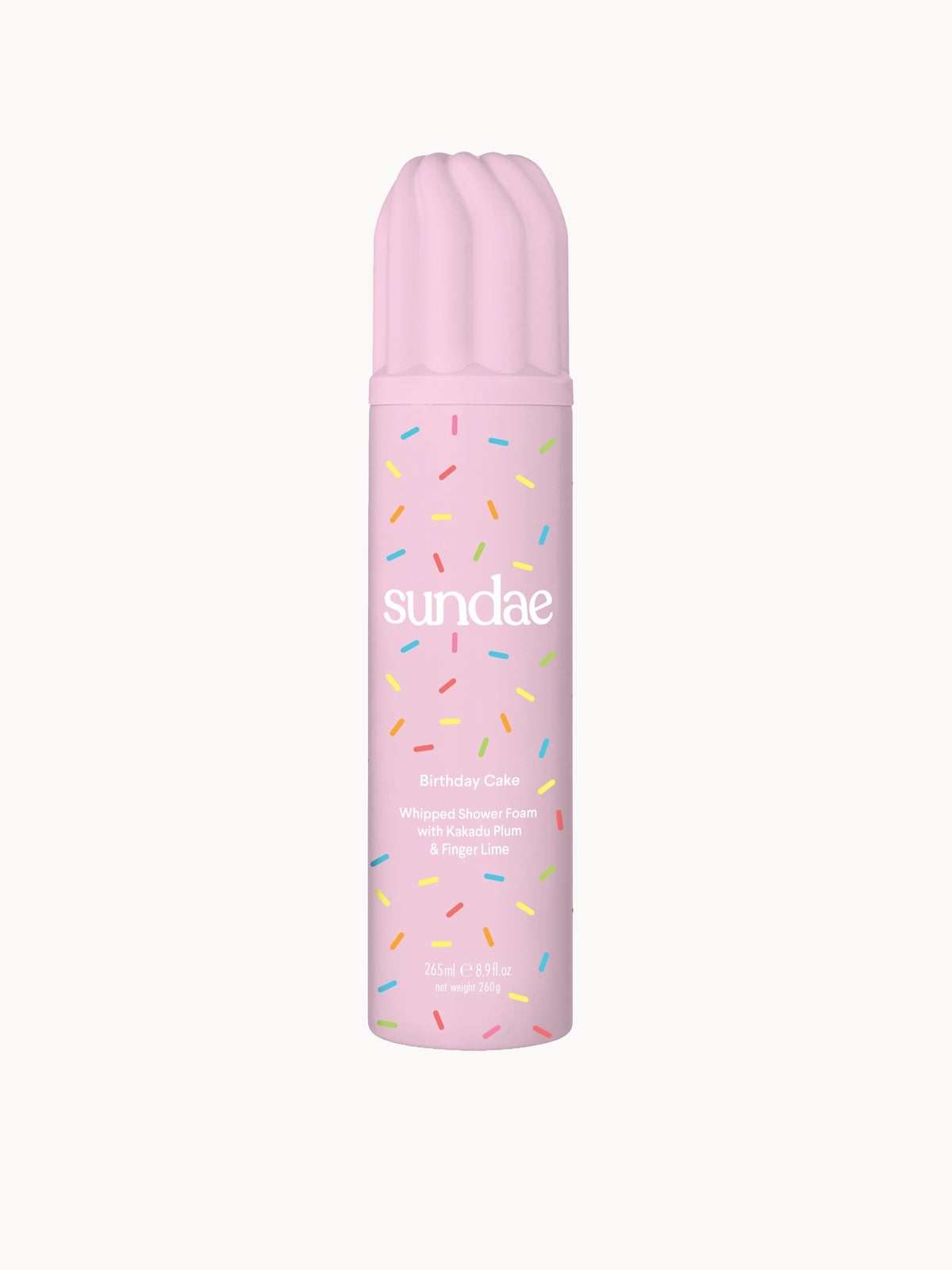 Sundae Body Birthday Cake Whipped Shower Foam with Kakadu Plum & Finger Lime 265ml
