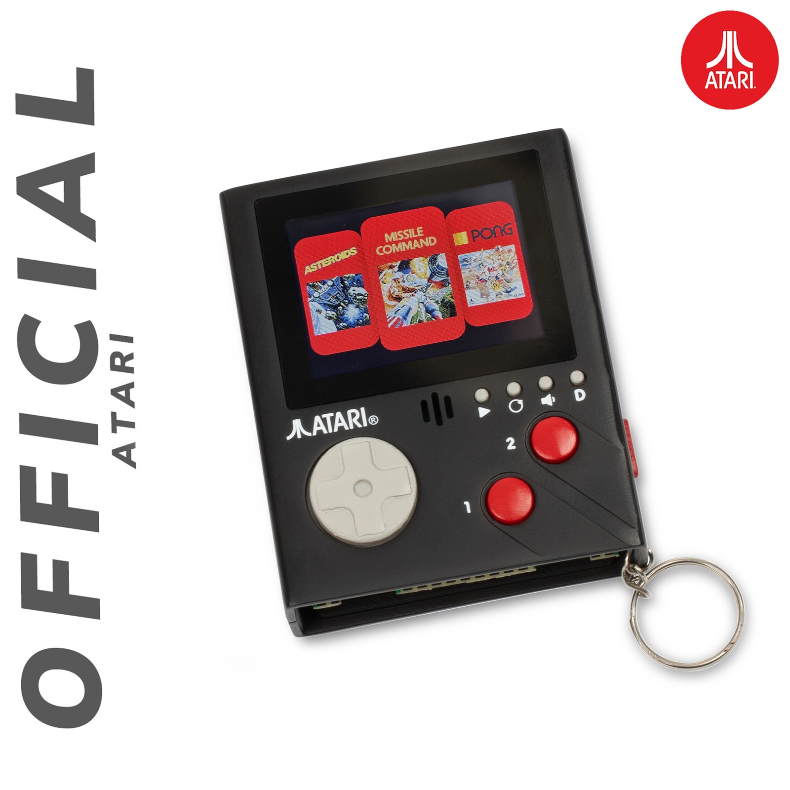 Official Atari Cartridge Console 3 in 1 - Original Atari Cartridge Design and 3 of the most popular Atari Games