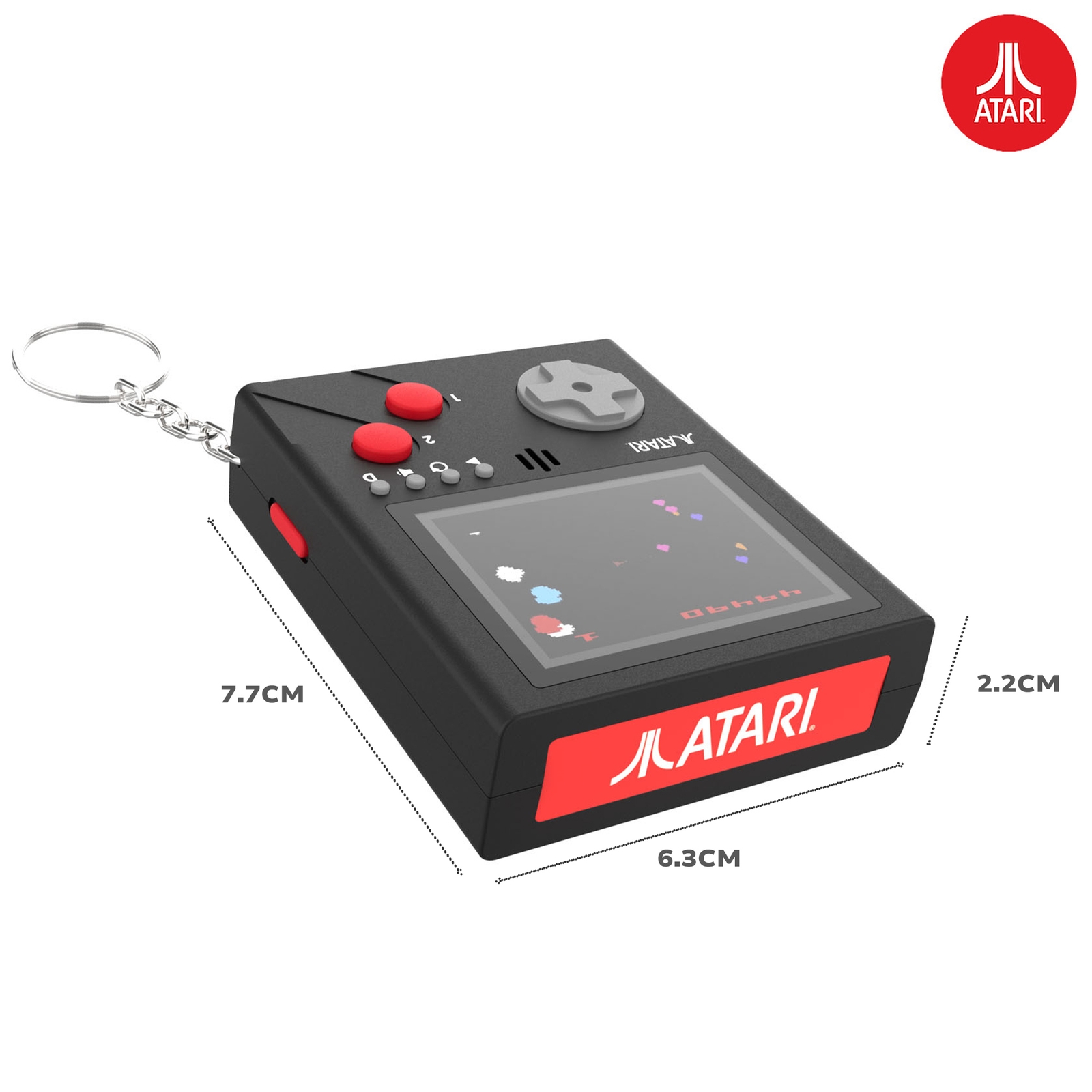 Official Atari Cartridge Console 3 in 1 - Original Atari Cartridge Design and 3 of the most popular Atari Games