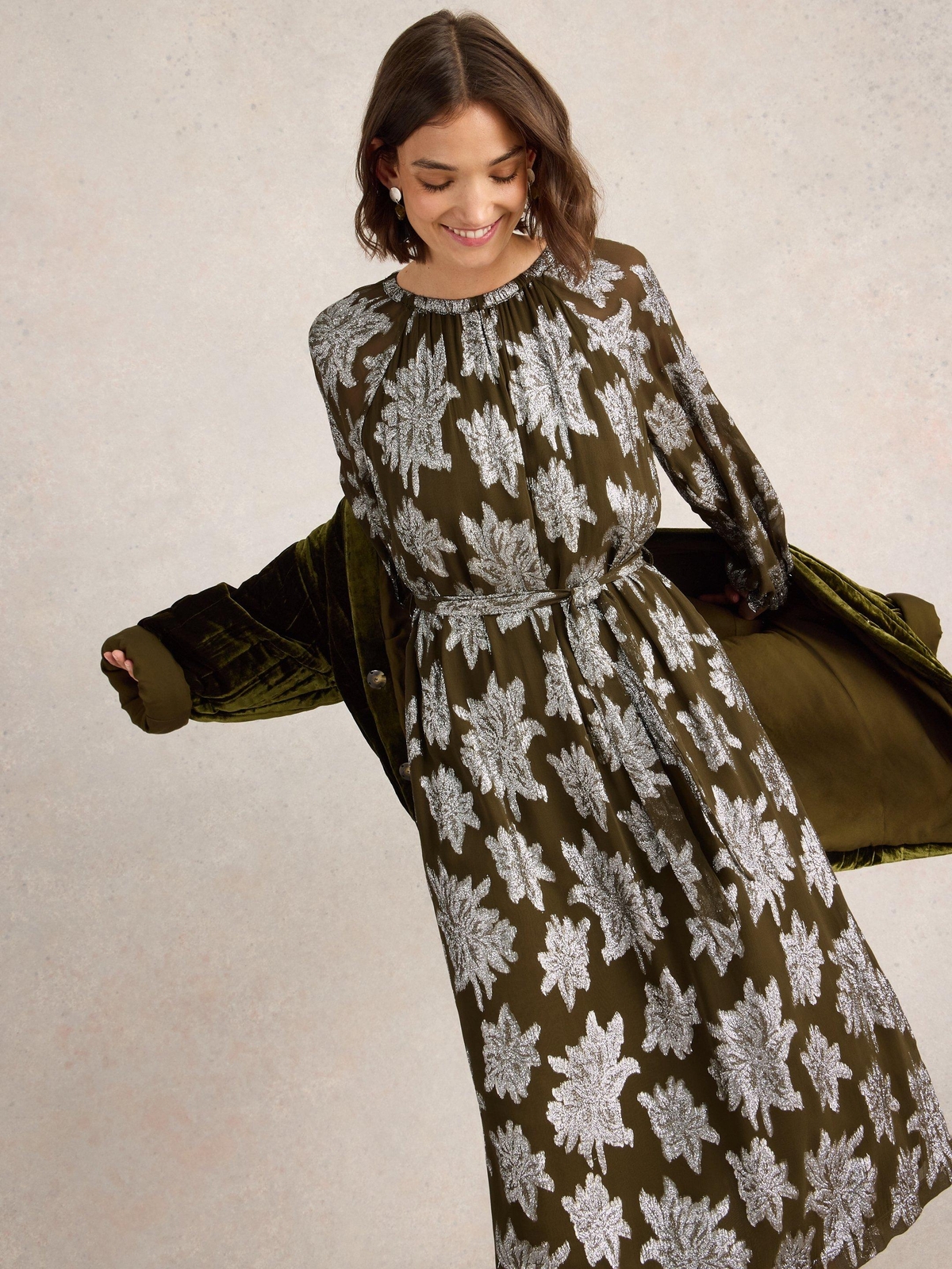 Jacquard Maxikleid Phoebe - 48/R