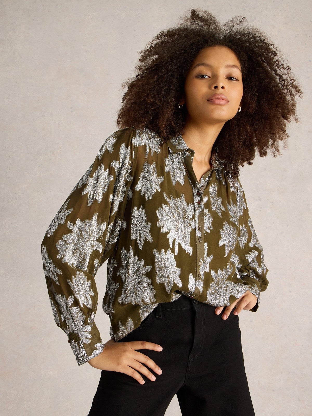 Jacqardbluse Phoebe - 46