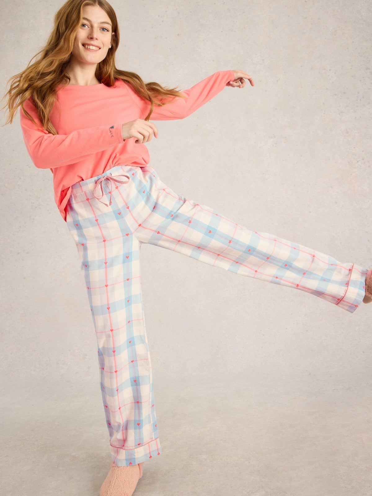 Karierte Pyjamahose Nina - S/R