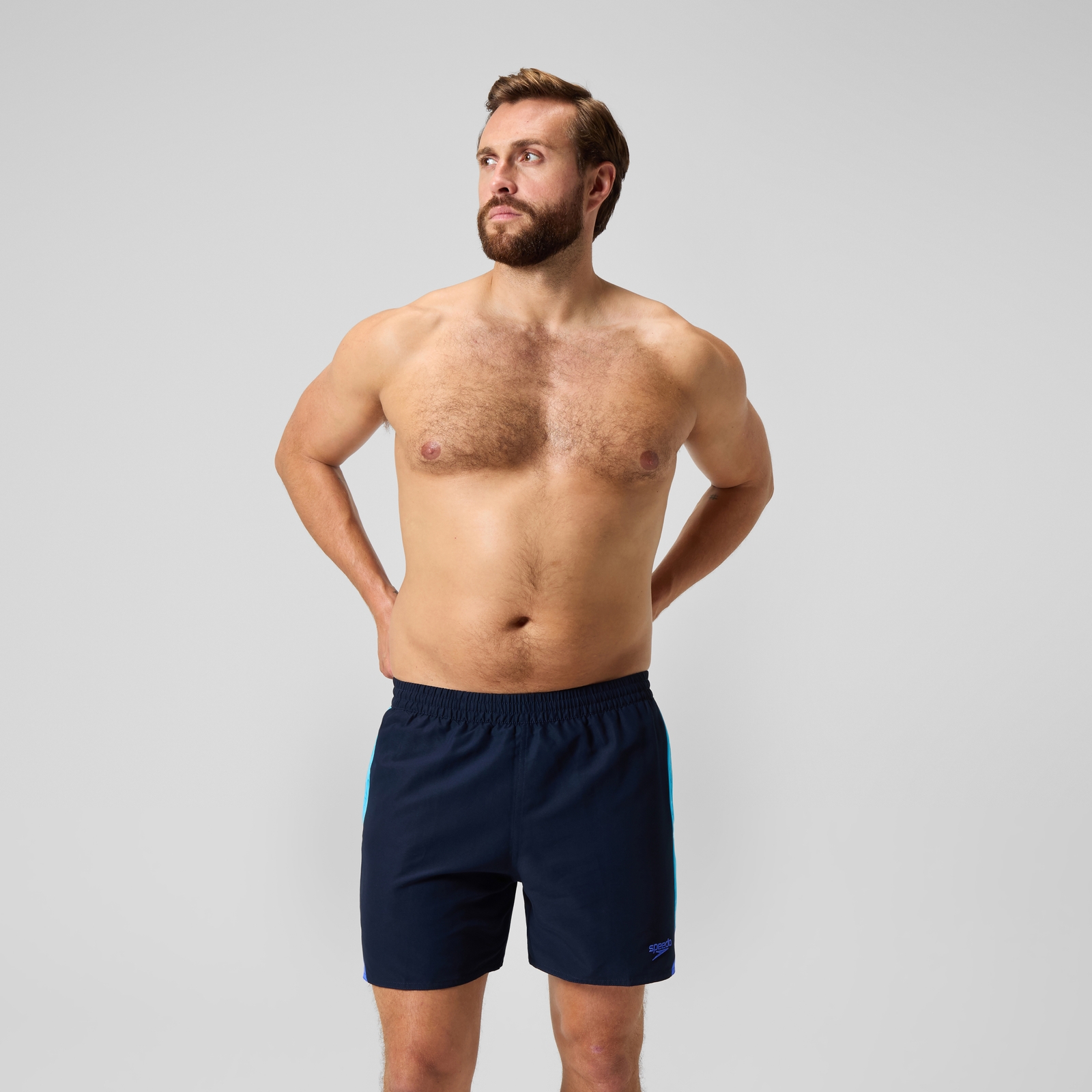 Short de bain HyperBoom Splice 40 cm, hommes, bleu marine/bleu