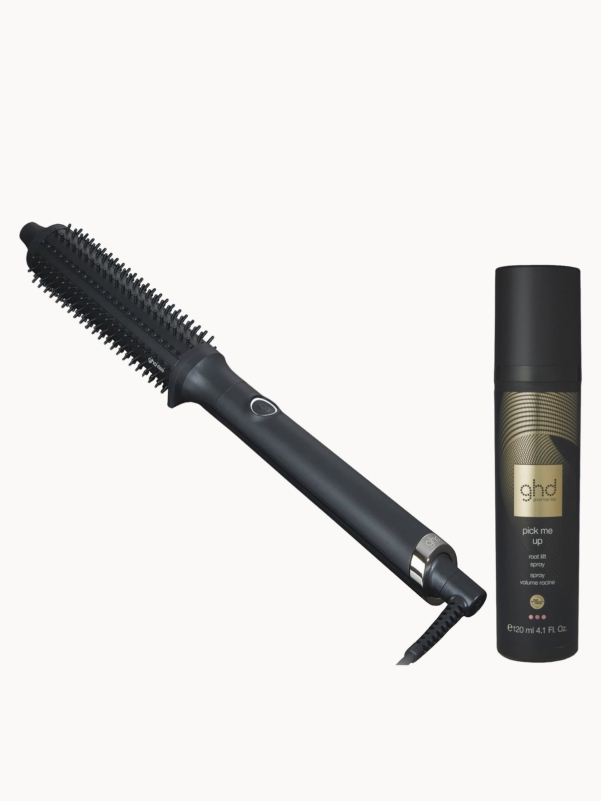 ghd Rise Professional Hot Brush Set with ghd Root & Volume Spray 120ml