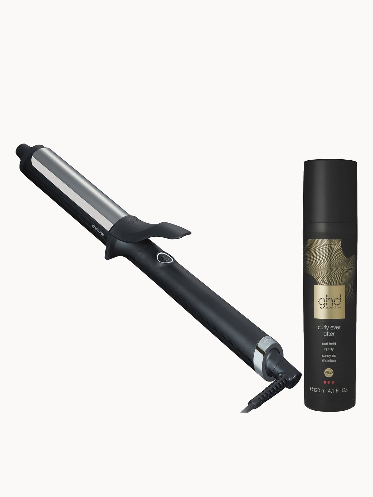 ghd Curve Soft Curl Tong Set with ghd Curly Ever After Hold Spray