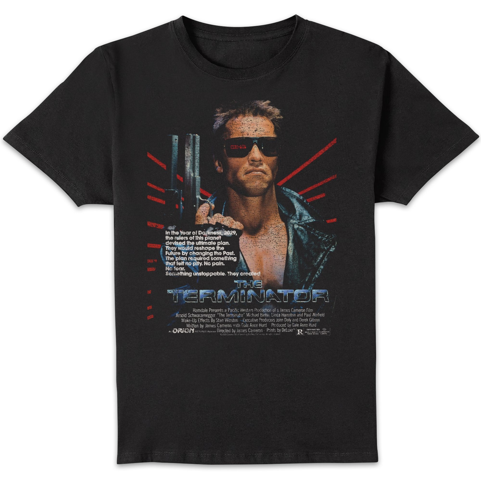 The Terminator Retro Poster Unisex T-Shirt - Black - S