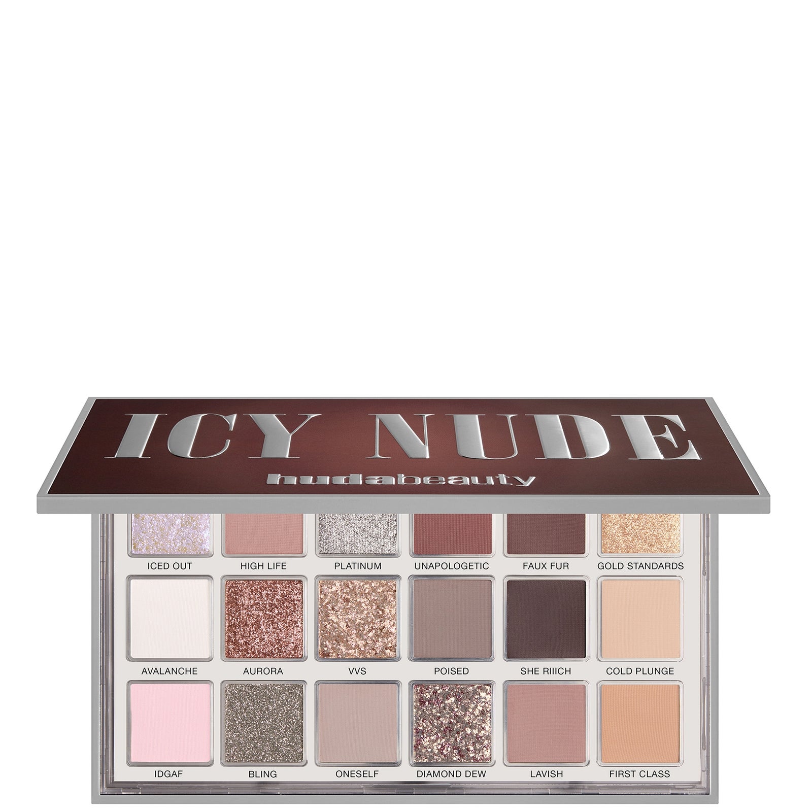 Huda Beauty Icy Nude Eyeshadow Palette With 18 Shades 16.1 G - Image 1