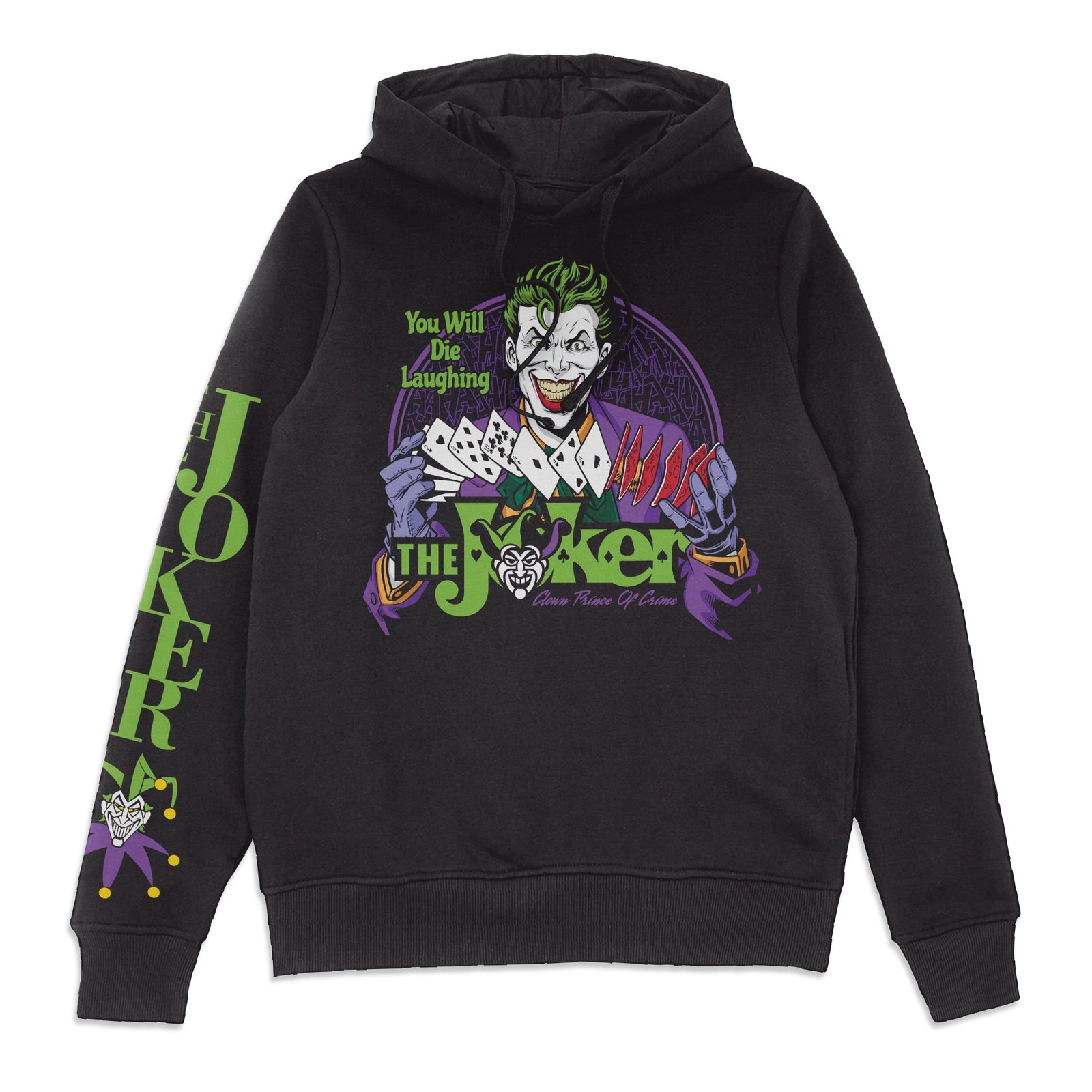 Joker Die Laughing Hoodie - Black - XXL - Black