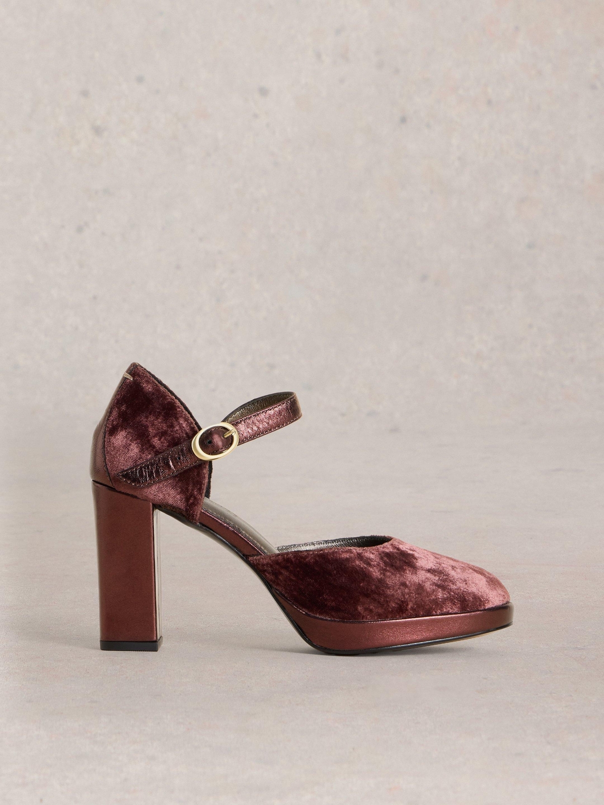 Plateau-Pumps Priscilla Samt - 37