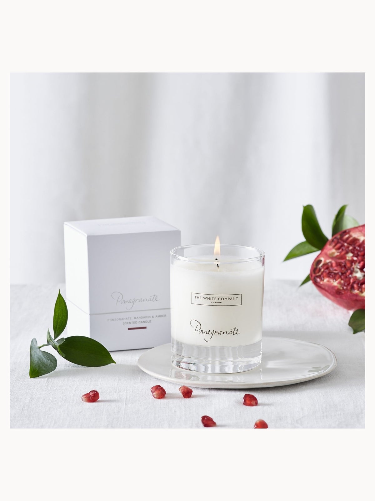 The White Company Pomegranate Signature Candle 140g 2